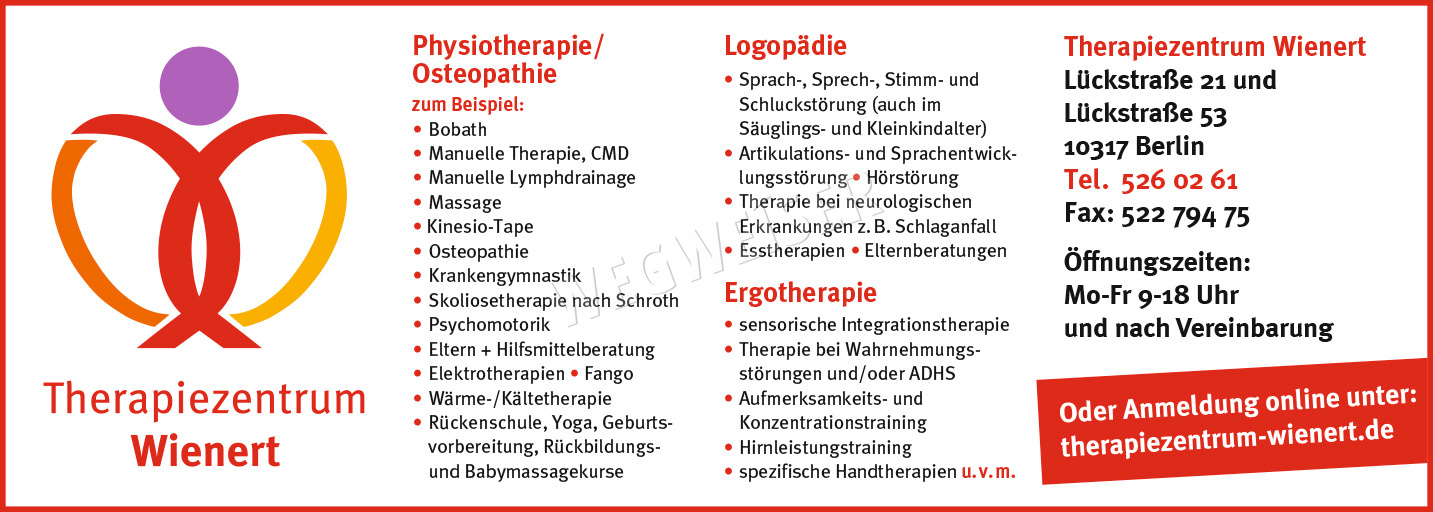 Osteopathie Berlin Lichtenberg  WEGWEISER aktuell