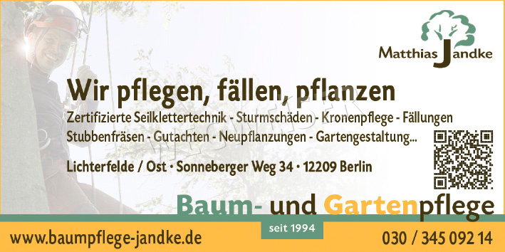 Gartenbau, Gartengestaltung und Baumpflege Berlin Zehlendorf