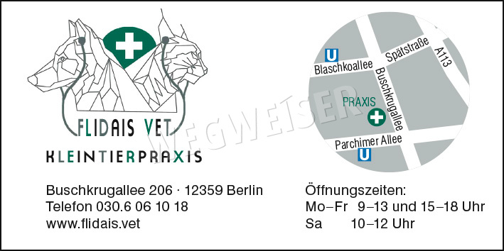 Tierärzte, Tierkliniken, Tierarzt Berlin Tempelhof - WEGWEISER aktuell