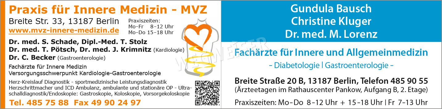 Allgemeinmedizin, Hausarzt Berlin Pankow - WEGWEISER aktuell