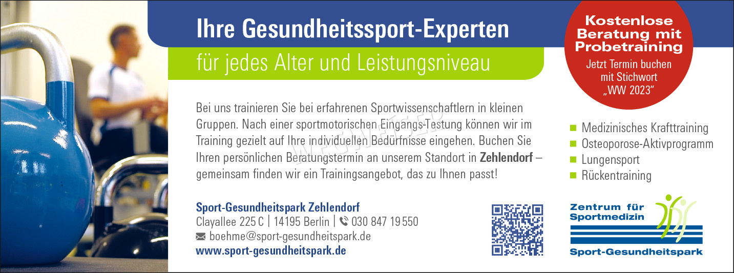 Sportmedizin, Sportarzt, Sportwissenschaften Berlin Zehlendorf ...