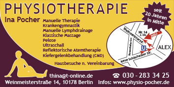 Physiotherapie, Rehabilitation, Massagen, Krankengymnastik Berlin Mitte