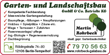 Gartenbau Gartengestaltung Und Baumpflege Berlin Spandau Wegweiser Aktuell