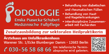 Podologie | Medizinische Fußpflege Berlin Hellersdorf - WEGWEISER aktuell